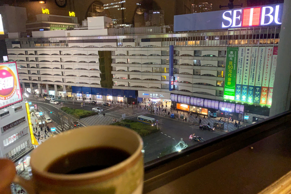 池袋『タカセコーヒーラウンジ』へ行ってみたら綺麗な夜景が楽しめた イケブロ